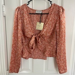 Silky Wrap Blouse